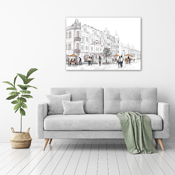 Foto glasbild Altstadt