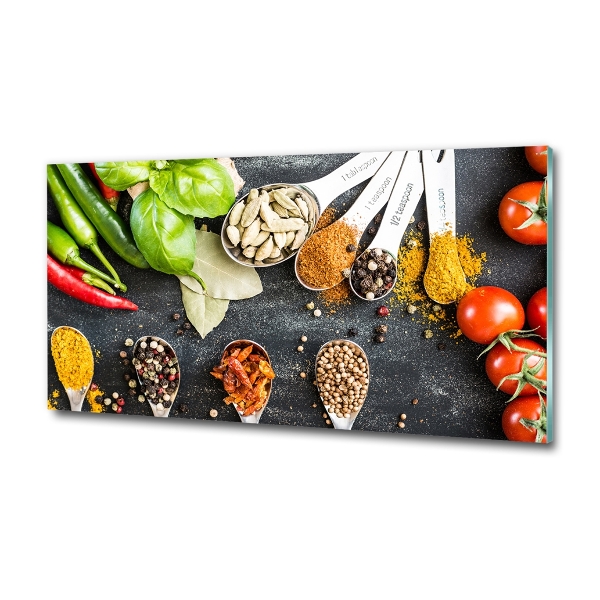 Foto glasbild Gewürzmischung