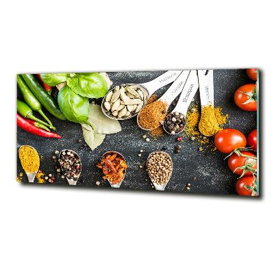 Foto glasbild Gewürzmischung