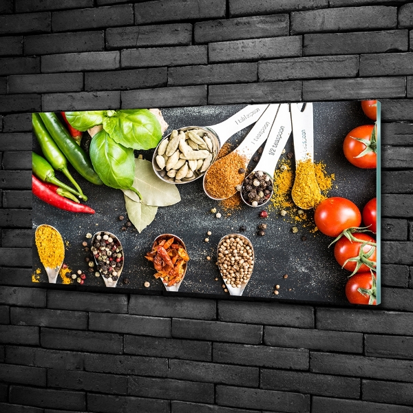Foto glasbild Gewürzmischung