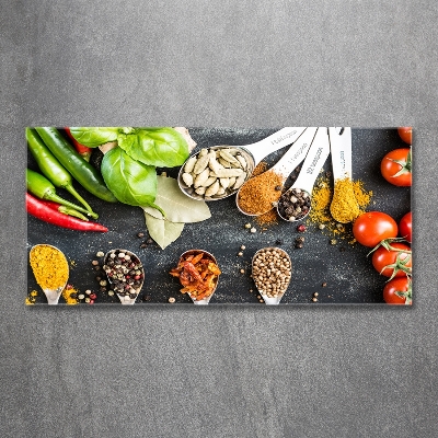 Foto glasbild Gewürzmischung