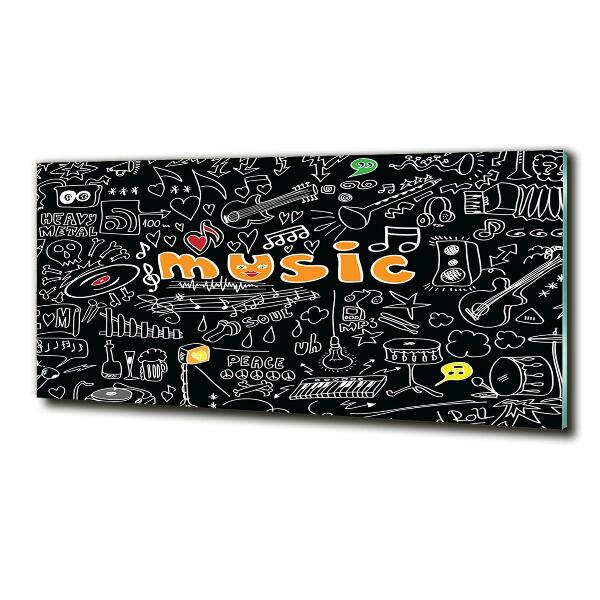 Bild auf glas Musikalische Symbole