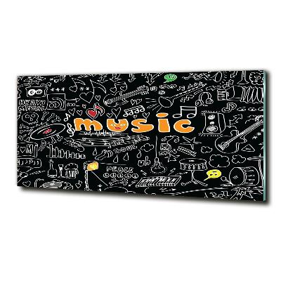 Bild auf glas Musikalische Symbole