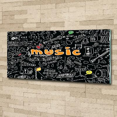 Bild auf glas Musikalische Symbole
