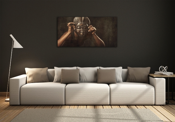 Foto glasbild Afrikanische Maske