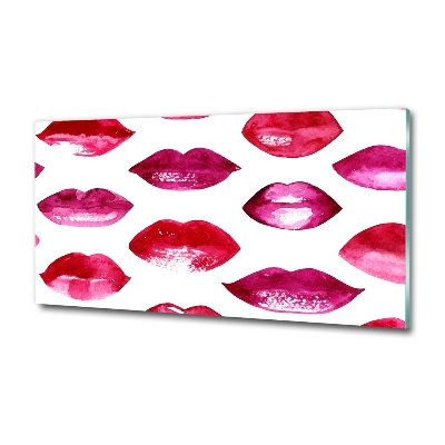 Glasbild Rote Lippen