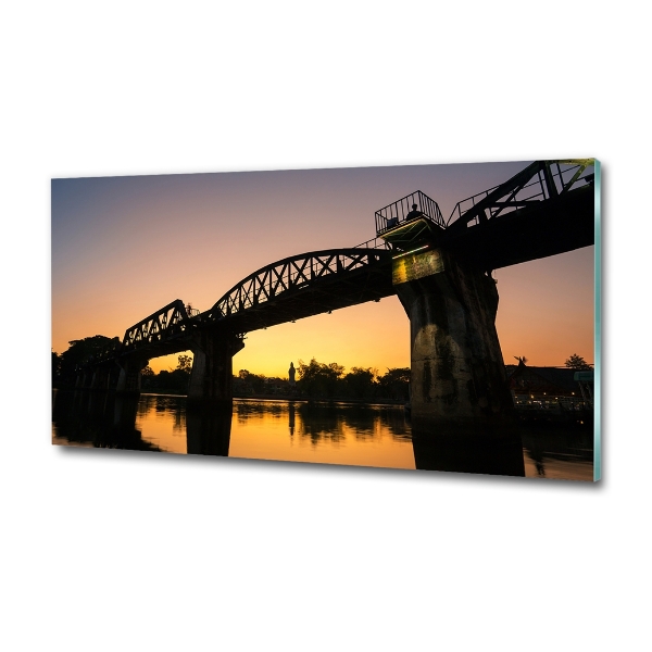 Foto glasbild Brücke in Thailand