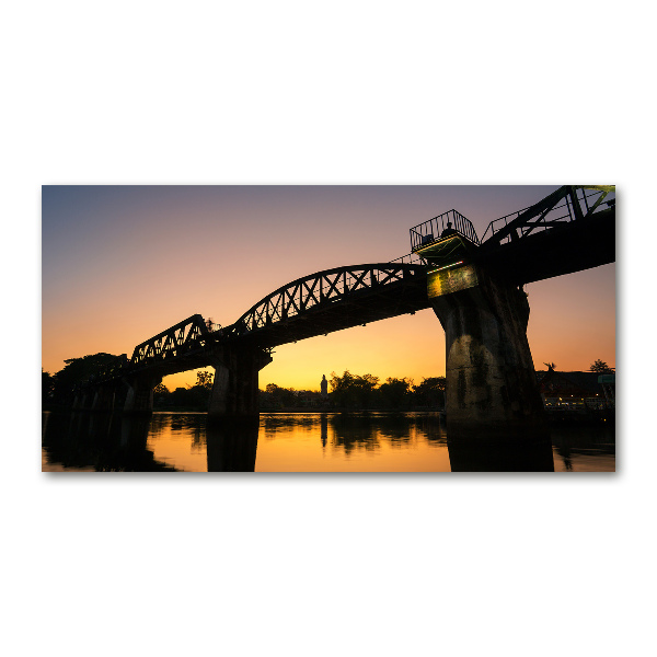 Foto glasbild Brücke in Thailand