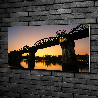 Foto glasbild Brücke in Thailand