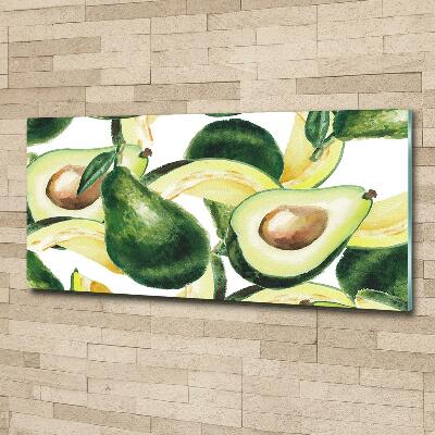 Glasbild Avocado