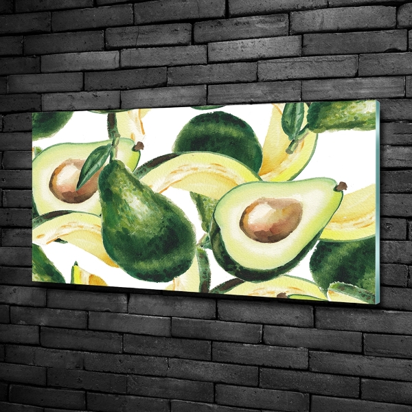 Glasbild Avocado