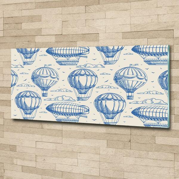 Foto glasbild Ballons und Luftschiffe