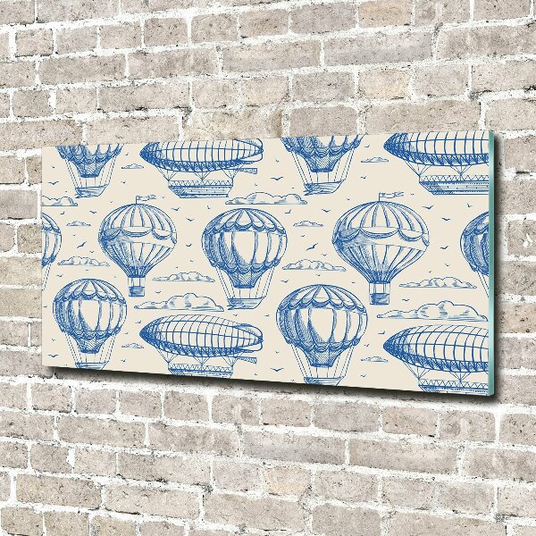 Foto glasbild Ballons und Luftschiffe