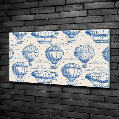 Foto glasbild Ballons und Luftschiffe