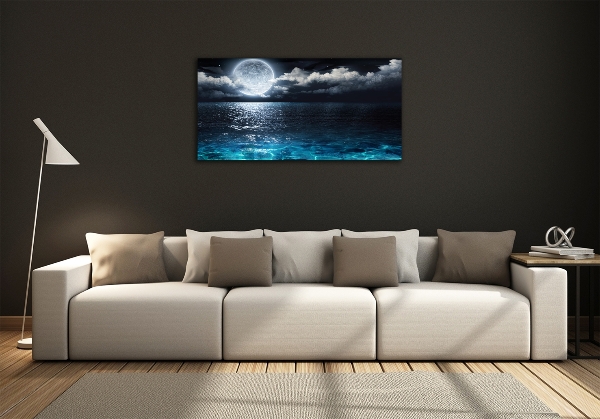 Foto glasbild Vollmond