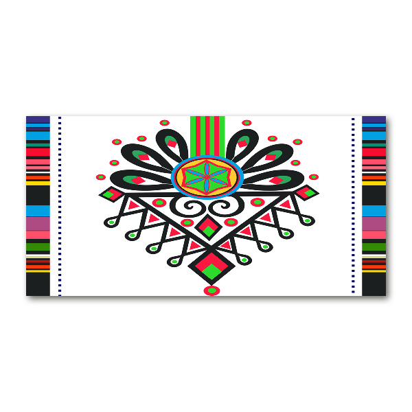 Glasbild Polnisches Volksmuster