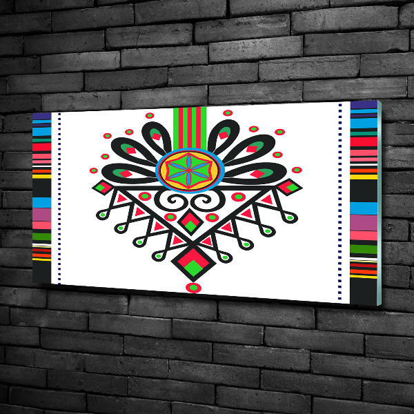 Glasbild Polnisches Volksmuster