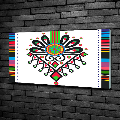 Glasbild Polnisches Volksmuster