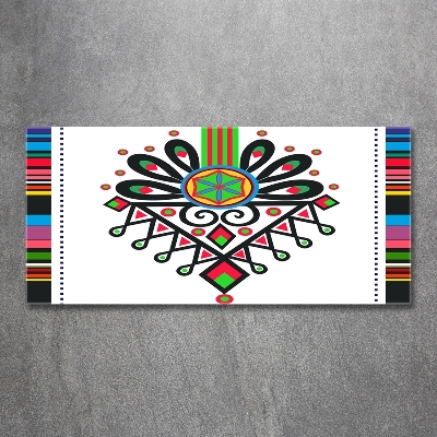 Glasbild Polnisches Volksmuster