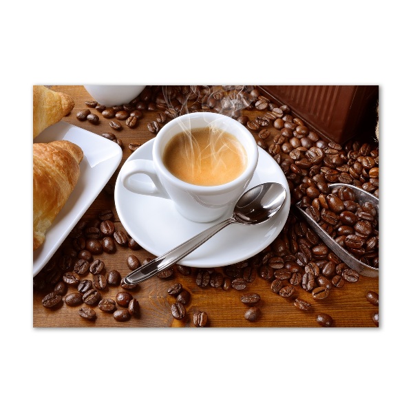 Glasbild Aromatischer Kaffee