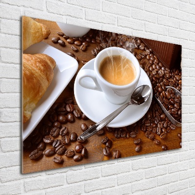 Glasbild Aromatischer Kaffee