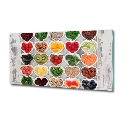 Foto glasbild Gesunde Ernährung
