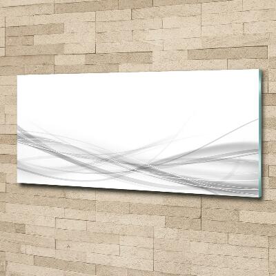 Glasbild Abstrakte Wellen