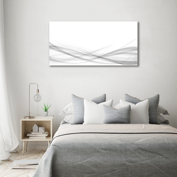 Glasbild Abstrakte Wellen