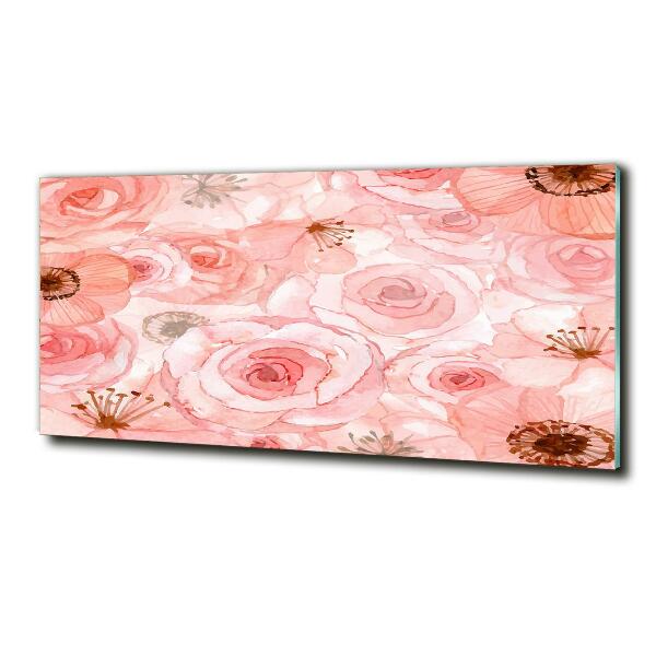 Bild auf glas Blumenmuster