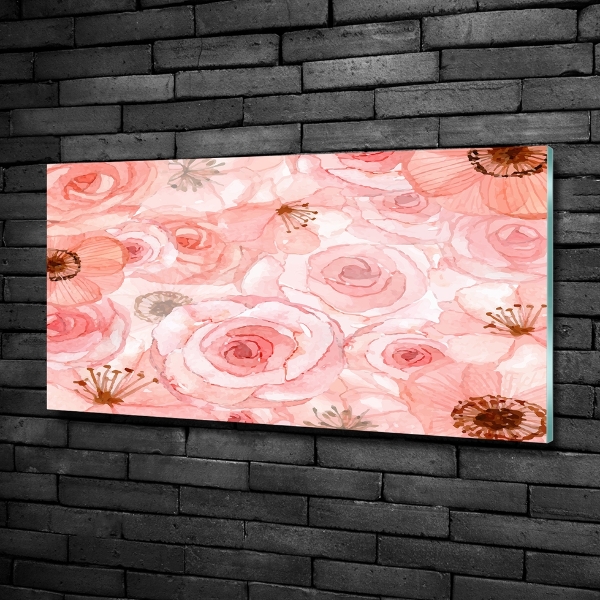 Bild auf glas Blumenmuster