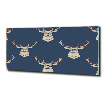 Foto glasbild Hipster-Hirsche