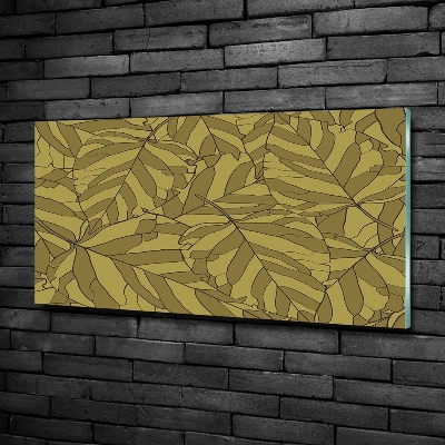 Foto glasbild Blätter