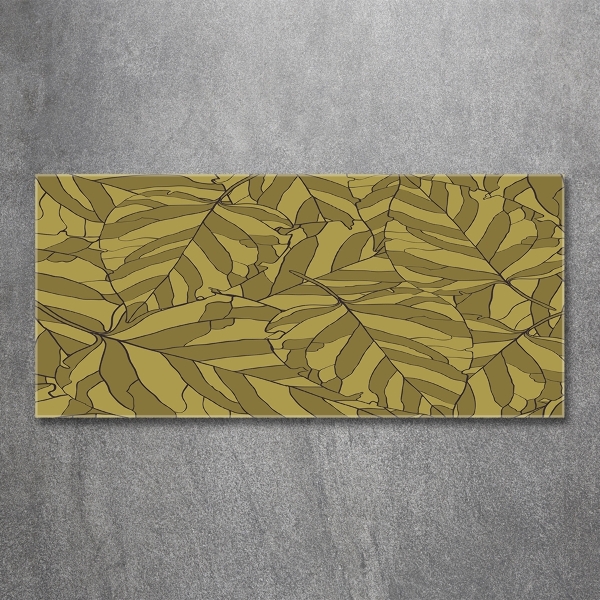 Foto glasbild Blätter