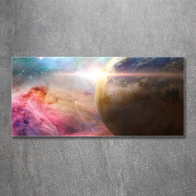 Foto glasbild Galaxis
