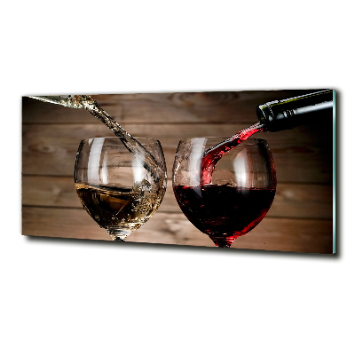 Bild auf glas Zwei Gläser Wein