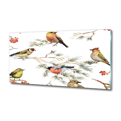 Bild auf glas Waldvögel Pflanzen