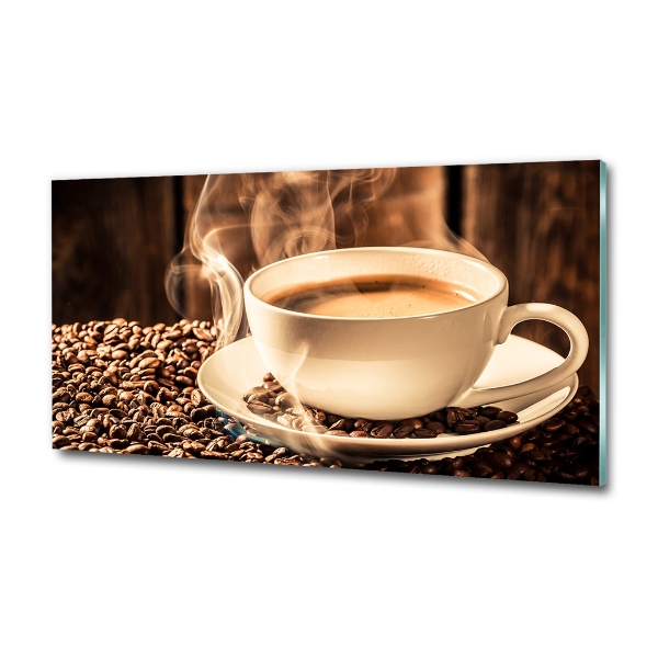 Foto glasbild Aromatischer Kaffee
