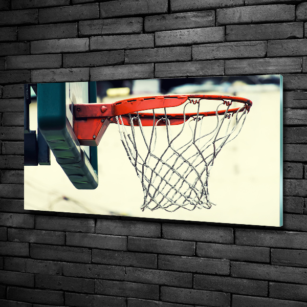 Glasbild Basketball