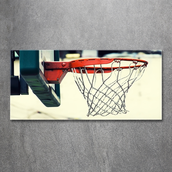Glasbild Basketball
