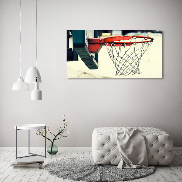 Glasbild Basketball