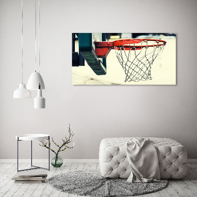 Glasbild Basketball