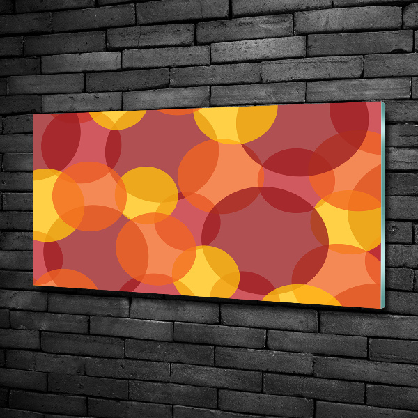 Glasbild Bunte Kreise