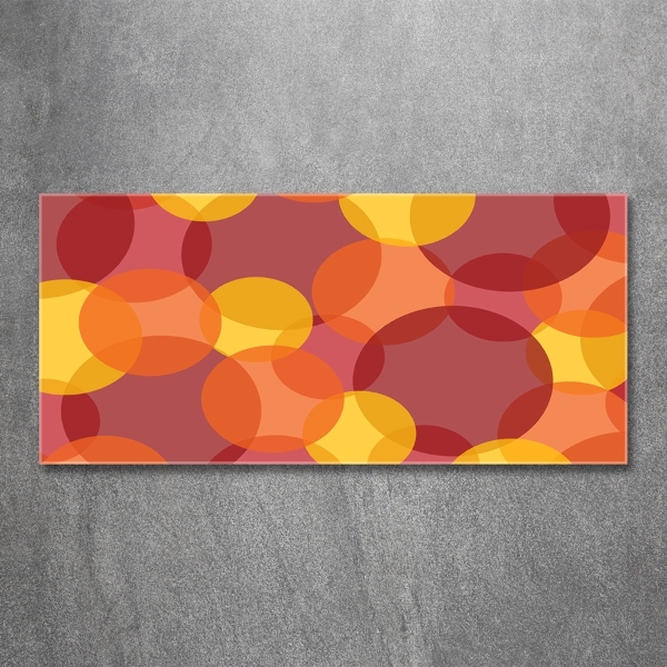 Glasbild Bunte Kreise