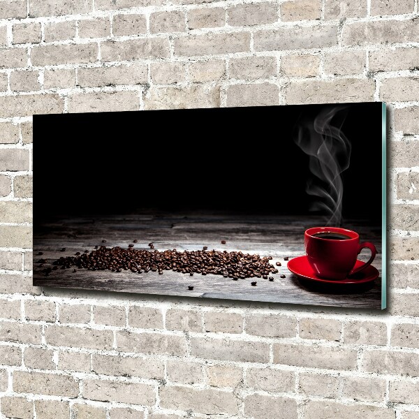 Glasbild Aromatischer Kaffee