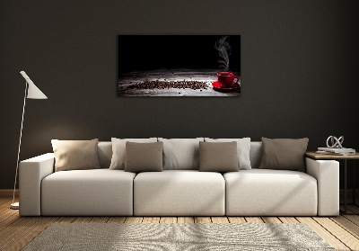 Glasbild Aromatischer Kaffee