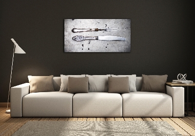 Bild auf glas Besteck