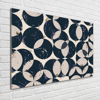 Glasbild Geometrischer Hintergrund