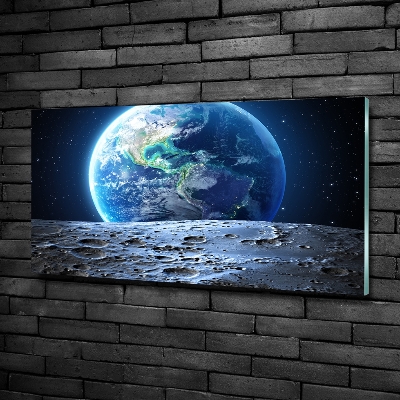 Foto glasbild Planet Erde