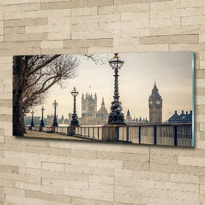 Glasbild London im Herbst