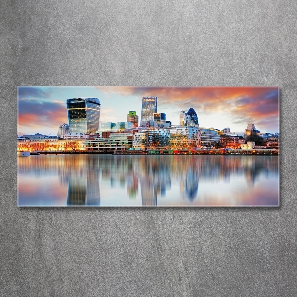 Foto glasbild London-Panorama